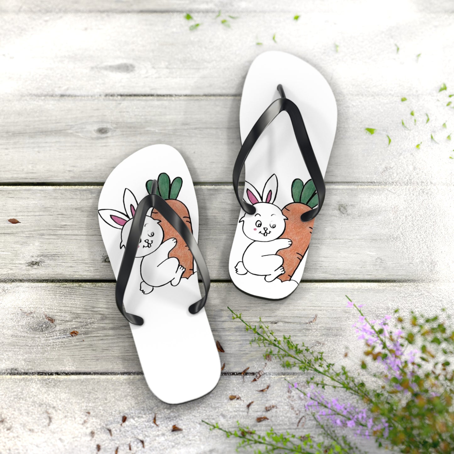 Personalized Kids Artwork Flip Flops