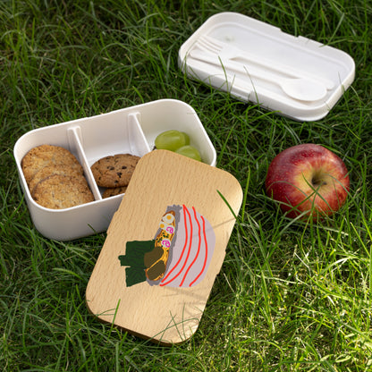 Personalized Bento Lunch Box with Your Child's Artwork