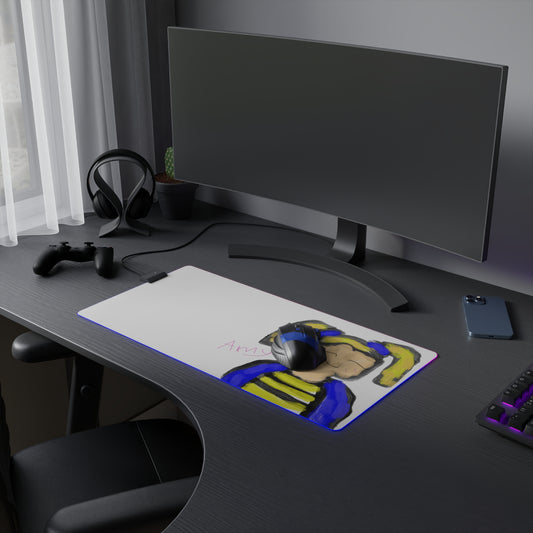 Custom LED Gaming Mouse Pad with Your Child's Artwork