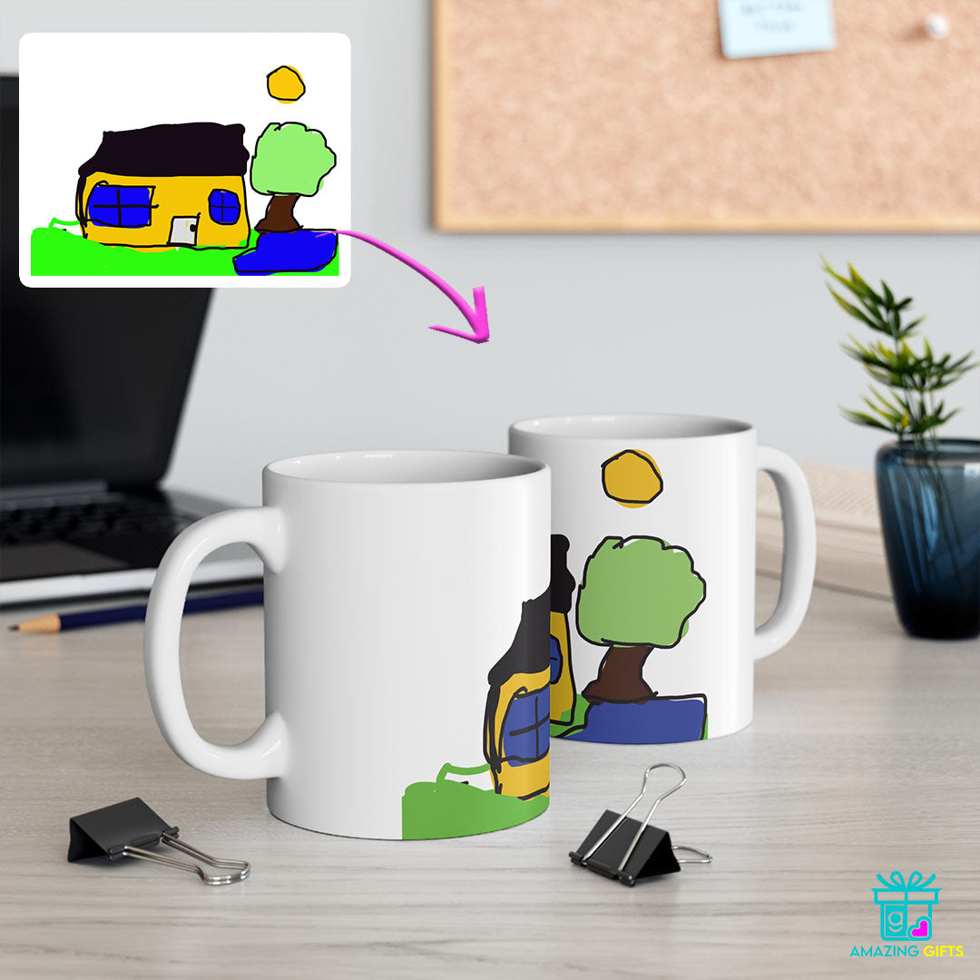 Personalized Mug with Your Child's Artwork