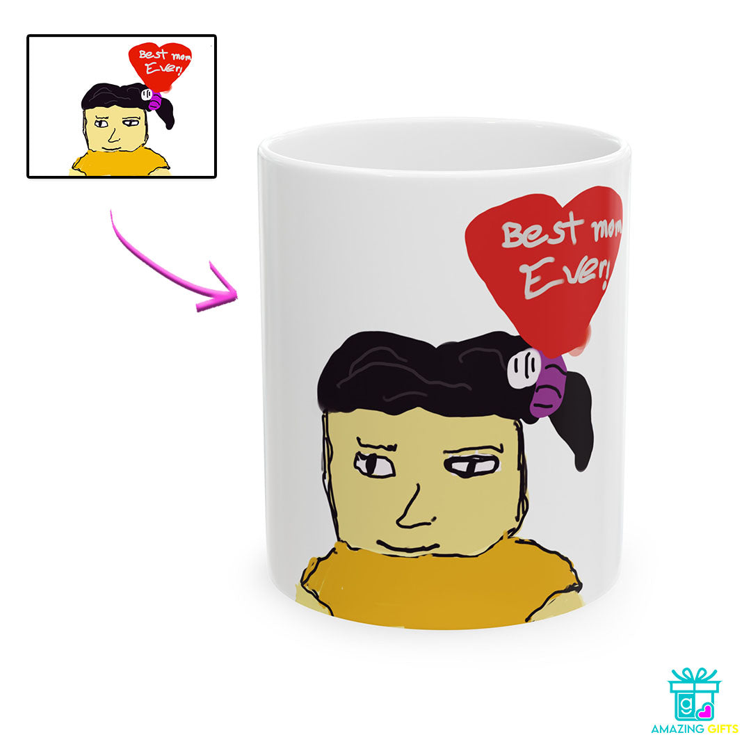 Personalized Mug with Your Child's Artwork