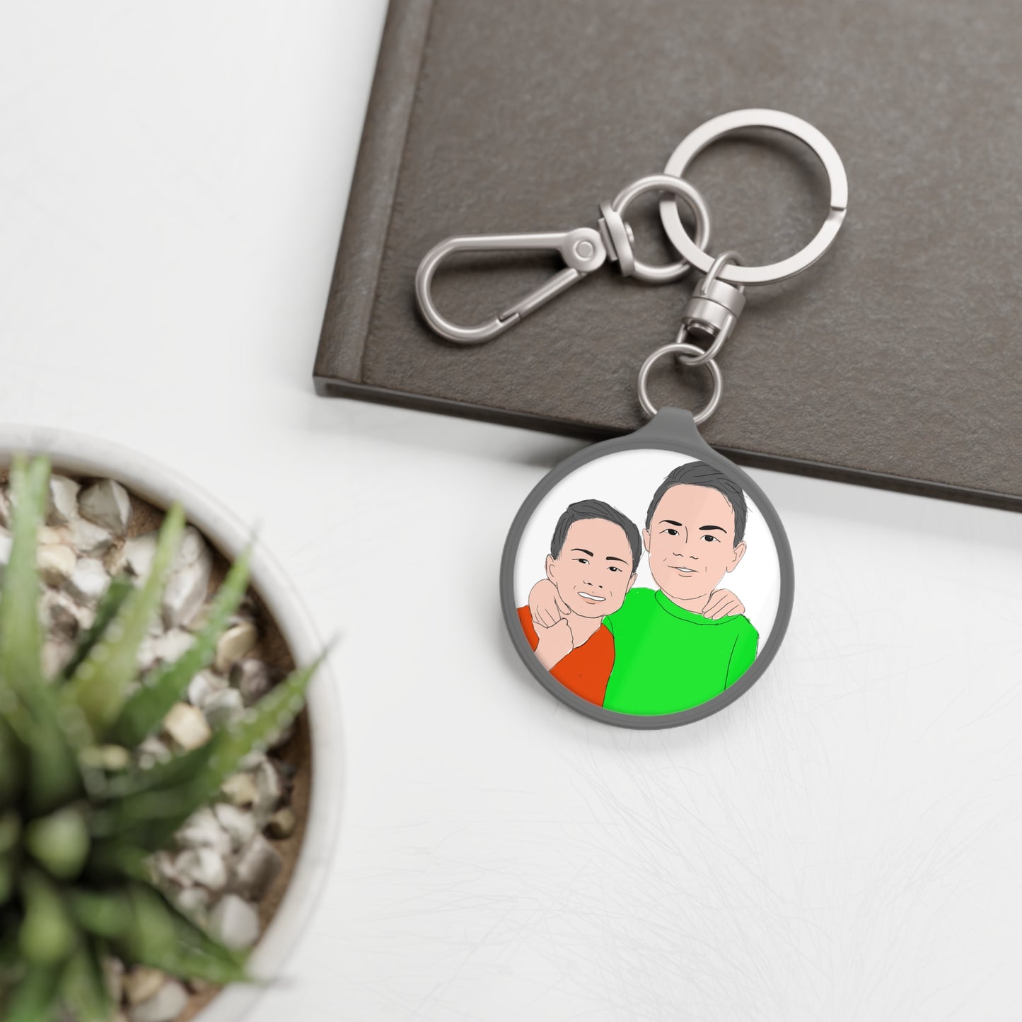 Custom Keyring Tag with Your Child's Artwork