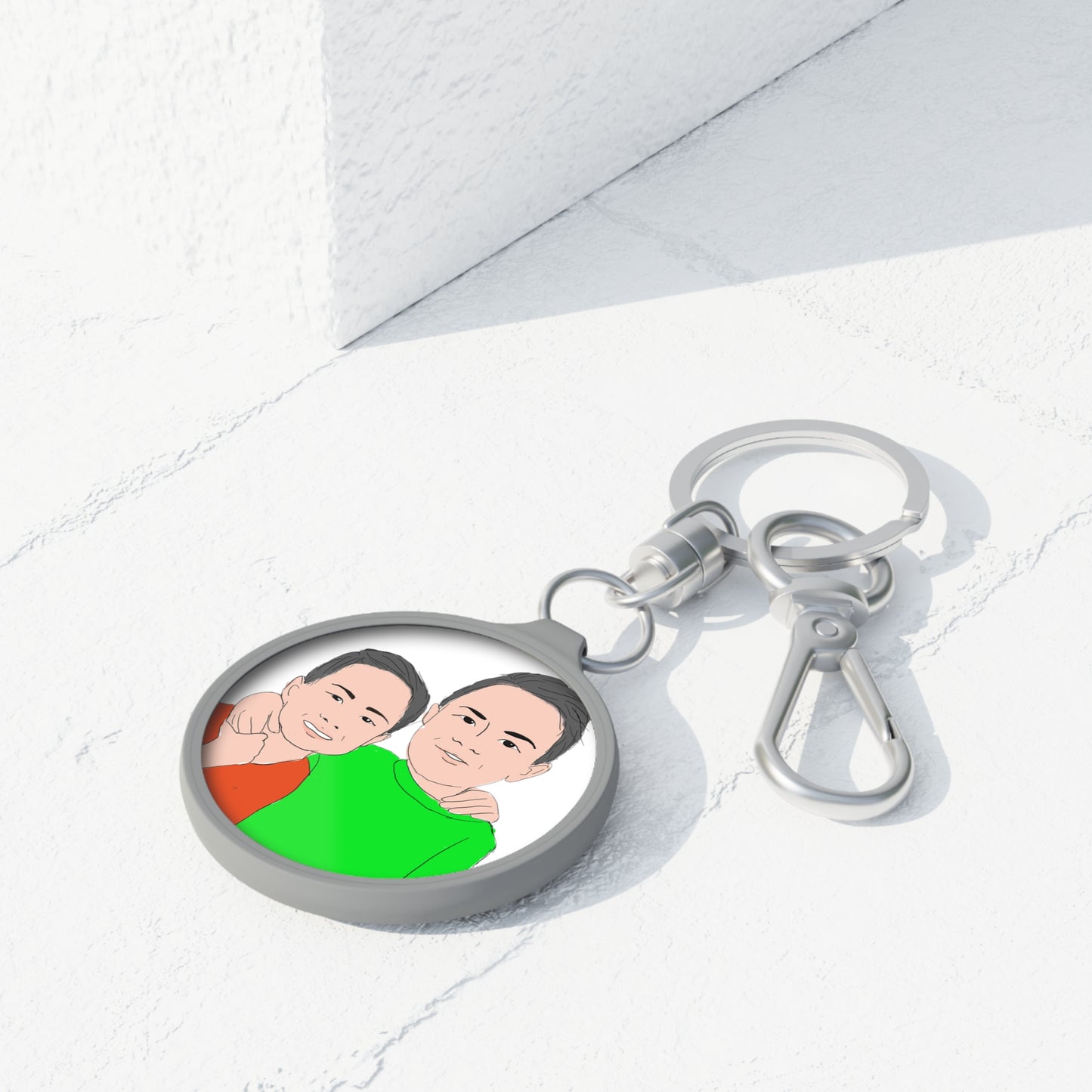 Custom Keyring Tag with Your Child's Artwork