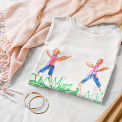 Adult Shirt Customized with Your Child's Artwork