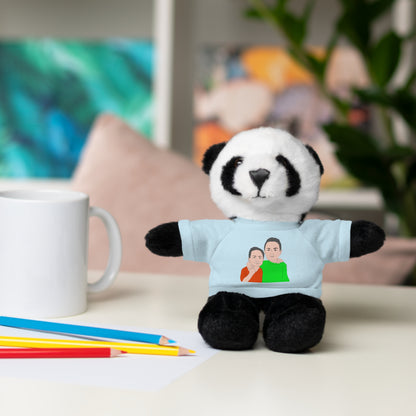 Personalized Stuffed Animal with Custom Shirt Featuring Your Child's Artwork