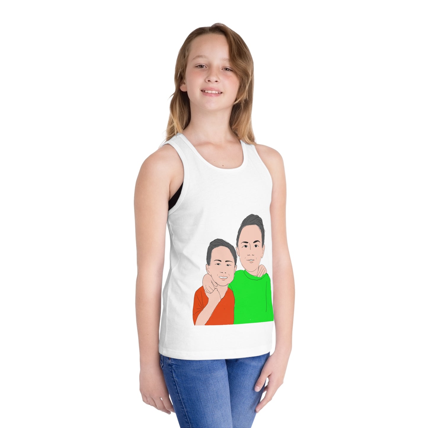 Personalized Kid's Jersey Tank Top with Custom Artwork