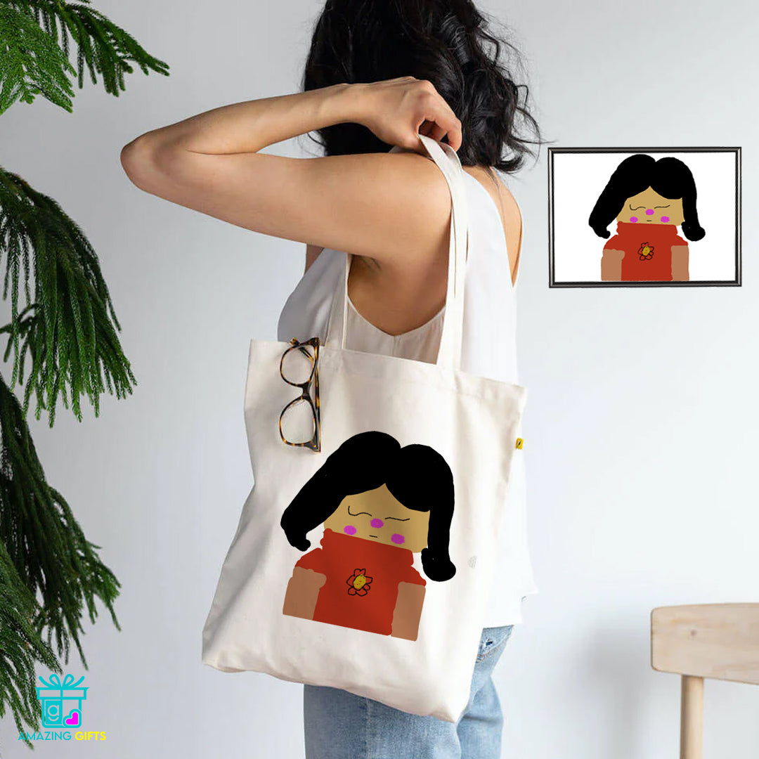 Custom Tote Bag with Kids' Artwork